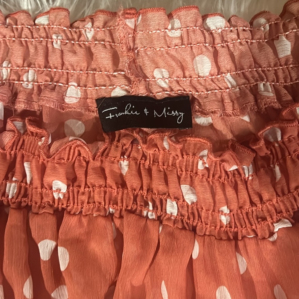 Pink Smocked Ruffled Blouse - Picture 3 of 6